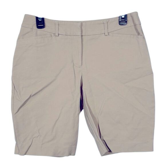 Apt 9 Essentials Bermuda Shorts Khaki Size 8 - Picture 1 of 8